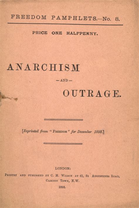 Anarchism and outrage - Charlotte Wilson | libcom.org