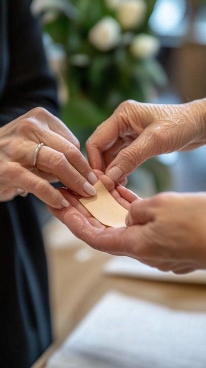 handing  card image hand card elderly   stockcake