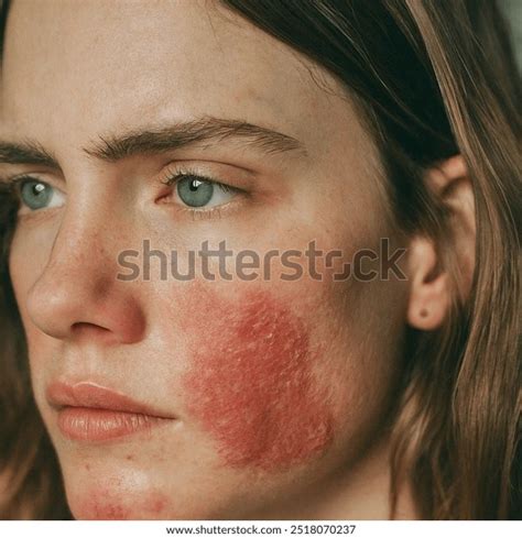 atopic dermatitis face ai generated image  shutterstock