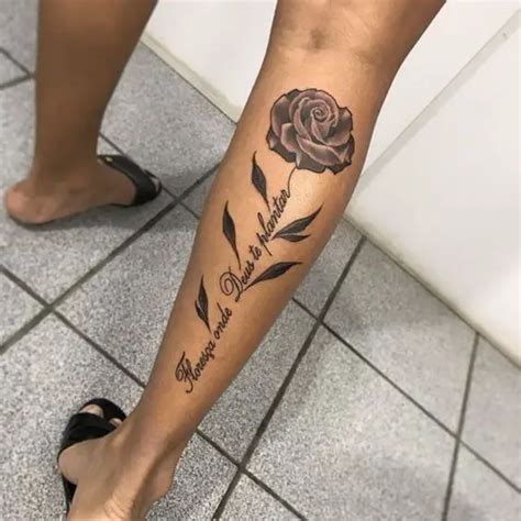 Frases Na Panturrilha Feminina - Tatuagem na panturrilha feminina: 30 ideias apaixonantes