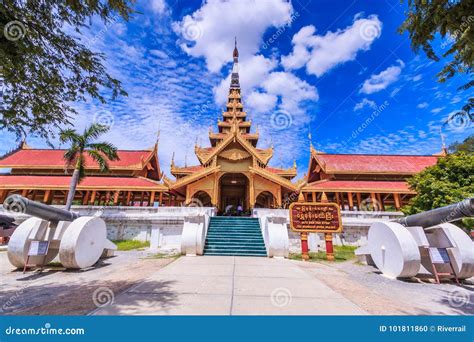 Mandalay Palace in Mandalay of Myanmar Editorial Image - Image of ...