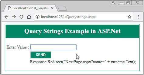 query string  aspnet