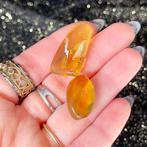 Sage Goddess Gemstone Sale: Tumbled Chiapas Amber