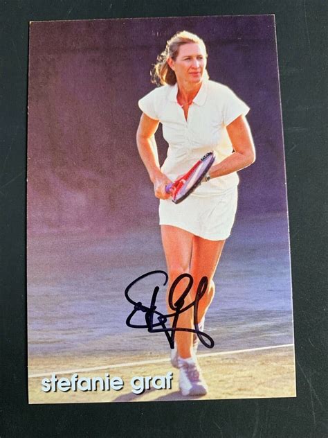 STEFFI GRAF Tennis-Legende Olympiasiegerin 1988 signed Autogrammkarte