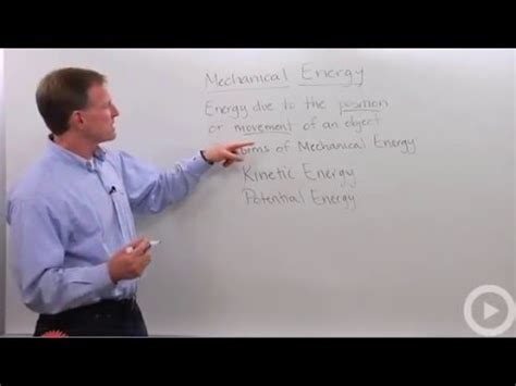 Mechanical Energy - YouTube
