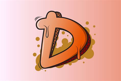 Graffiti Letter D Graphic by K for Kreative · Creative Fabrica
