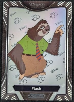 flash zootopia  disney pixar kakawow phantom chrome card  nm