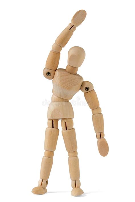 wooden figure  exercises stock image image  success exercise