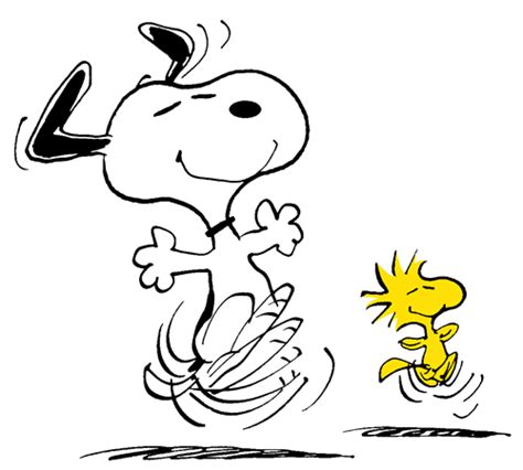 Snoopy Teaching Woodstock the Happy Dance Woodstock Snoopy, Snoopy Love ...