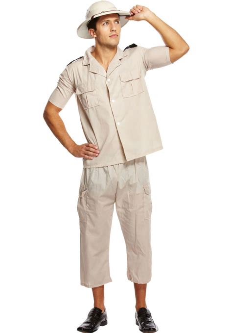 Safari Explorer Men's Fancy Dress Costume Fancy Dress Costume