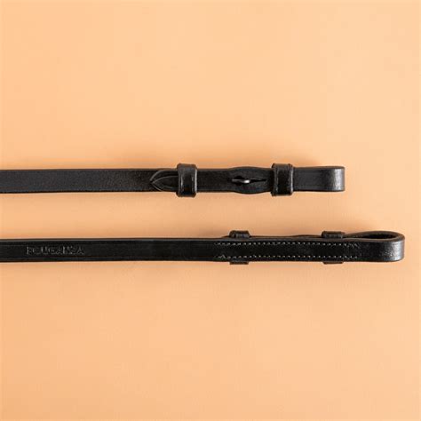 Horse Riding Curb Reins for Horse - Black | Decathlon