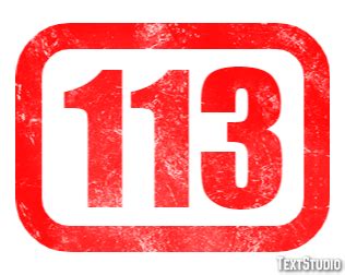 113 Text Effect and Logo Design Number