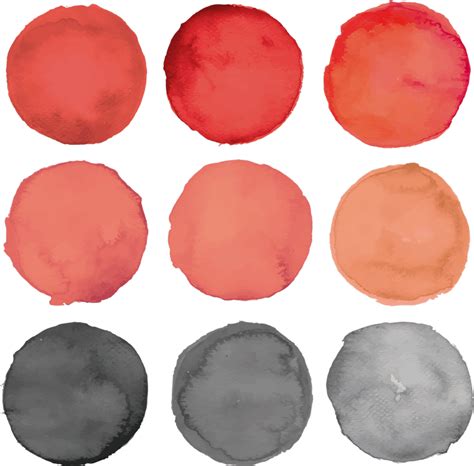стикеры стены серые круги и коралловые текстуры pantone - TenStickers