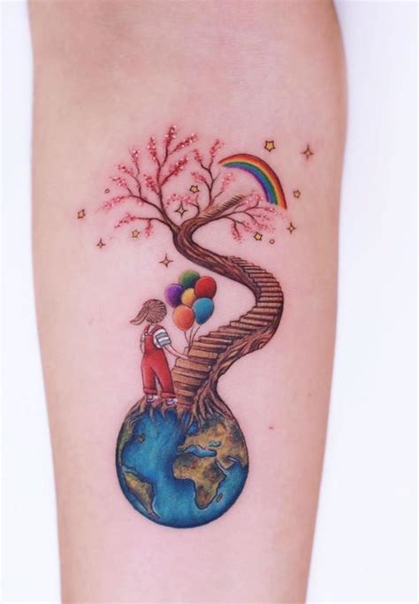 70 Best Unique And Minimal Colorful Tattoos - TheTatt | Colored tattoo ...