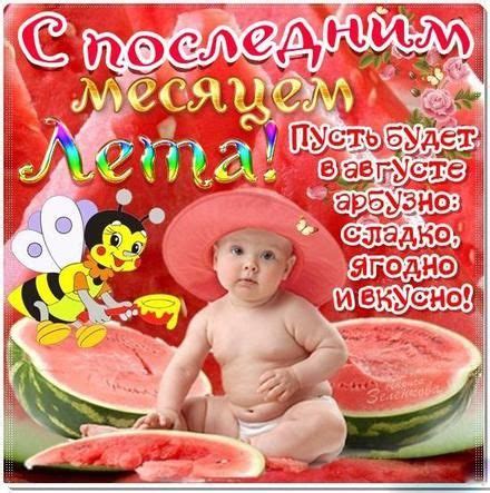 Открытка, картинка, привет, приветик, августовский привет, августовский ...