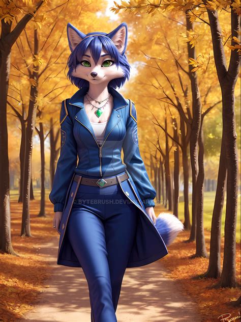 Anthro Krystal from Star Fox (185) by ByteBrush on DeviantArt