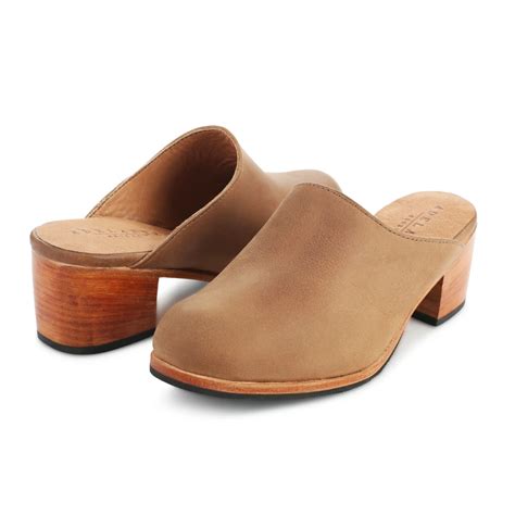 handcrafted womens leather mule shoes  camila womens leather