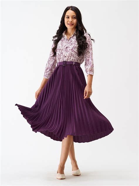 Buy AASK Floral Crepe Midi Dress - Dresses for Women 21401628 | Myntra