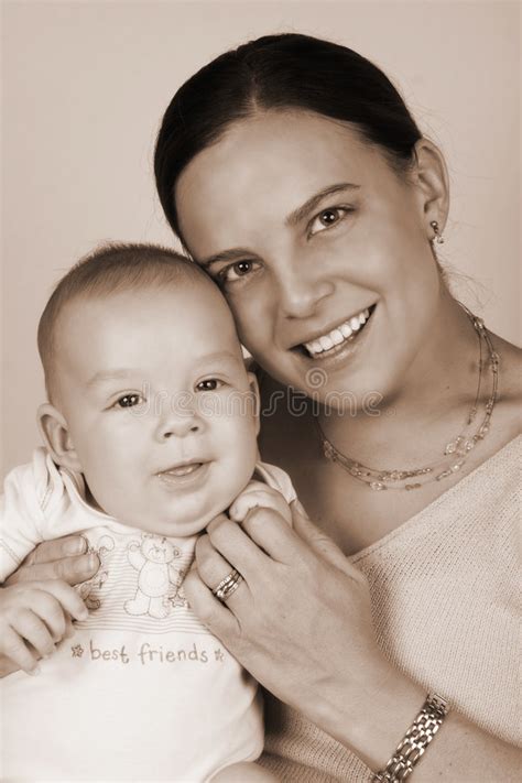 Mom and Baby stock image. Image of friendly, family, watch - 4663957