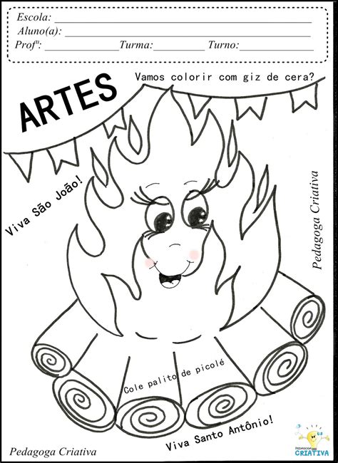 Atividade De Arte Sao Joao
