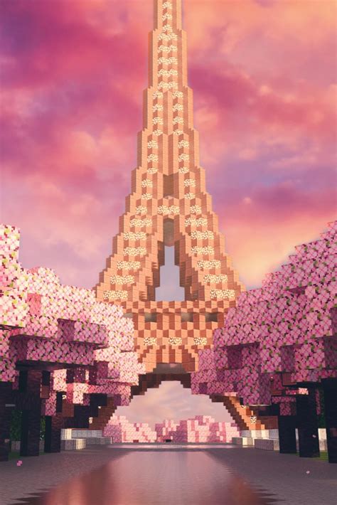 I built the Eiffel Tower! : r/Minecraft