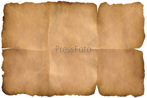 Фотография на тему Старый лист коричневой бумаги с неровными краями ...