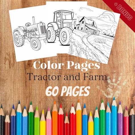 Printable Tractor and Farm Coloring Pages for Children, 60 Coloring ...