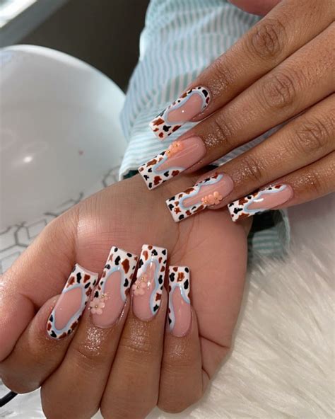 Brown Cow Print Nails: 30 Wild Manicure Ideas to Try - Nail Designs Daily