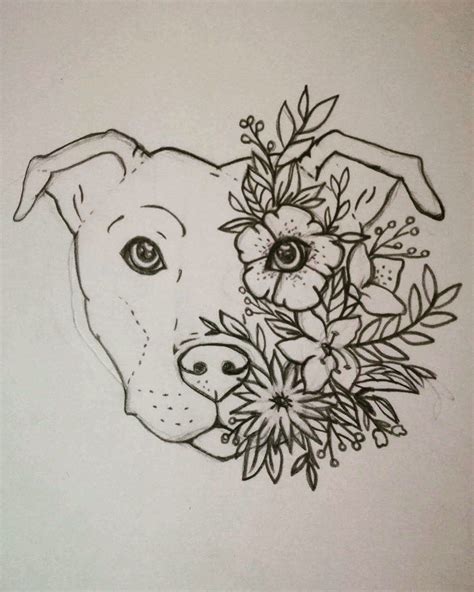Turn this into a lotus tattoo!! Staffy tattoo Staffordshire bull ...