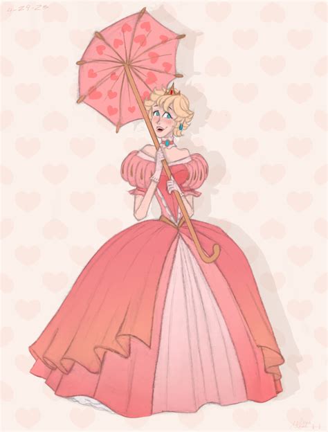 Princess Peach redesign by LunaAlmond on DeviantArt