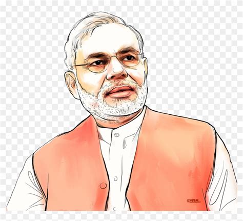 Narendra Modi Cartoon Sketch, HD Png Download - 1600x1576 (#1458149) - PinPng