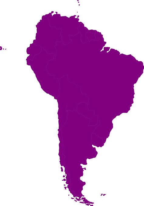 map of the south american continent 4