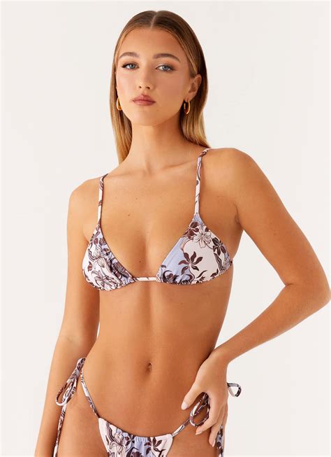 Calista Bikini Top - Bluewood Blossom – Peppermayo US