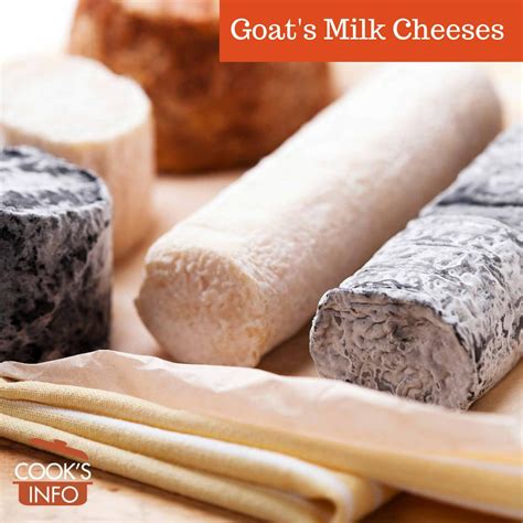 Goat's Milk Cheeses - CooksInfo