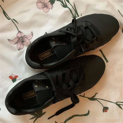 Black puma chunky sneakers 👟 Have only been worn... - Depop