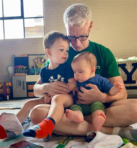 anderson cooper shares son wyatts tradition  baby brother