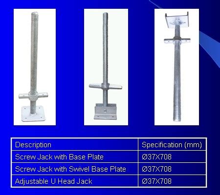 scaffolding base jacks base jacks  construction accessories