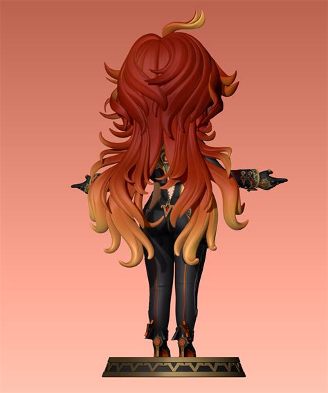 STL file CHIBI Archon Natlan Mavuika / Kiongozi (Haborym) from GENSHIN ...