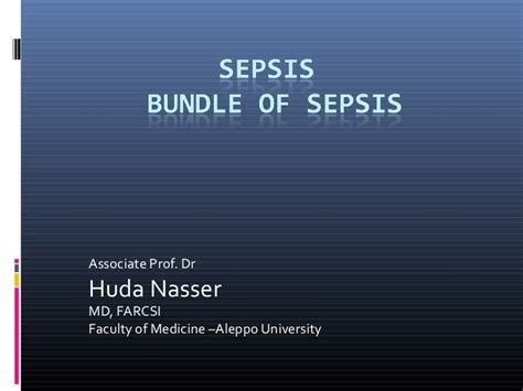 Bundle of sepsis