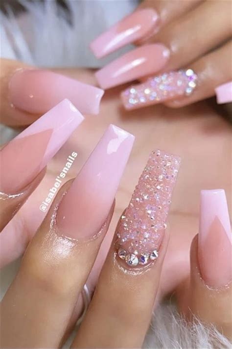 Pin on nailsও | Pink nails, Pink acrylic nails, Pink ombre nails