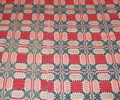 Early 19th century overshot coverlet. | Coverlets, Hand woven blanket ...