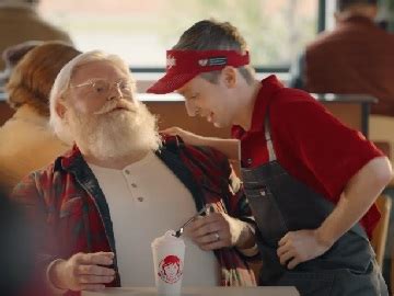 Wendy's Peppermint Frosty Commercial - Feat. Customer Looking Like Santa Claus