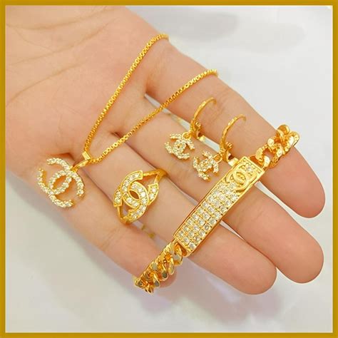 jual set perhiasan wanita lapis emas aksesoris perhiasan  anti karat