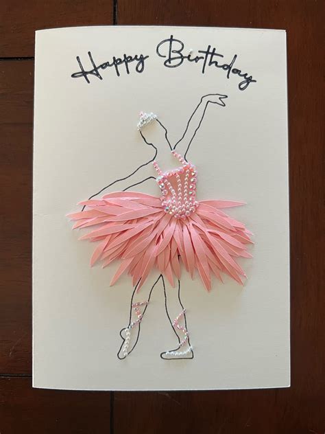 DIY Ballerina Birthday Card