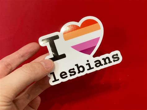 I Heart Lesbians 3 Inch Vinyl Sticker - Etsy