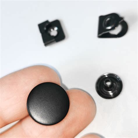 Кнопка Брючный крючок Черный матовый - K-TEX