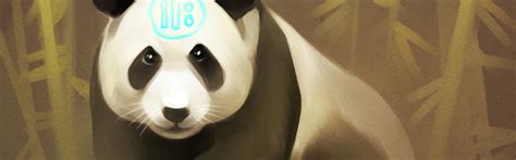 1450x450 Resolution panda, art, bamboo 1450x450 Resolution Wallpaper ...