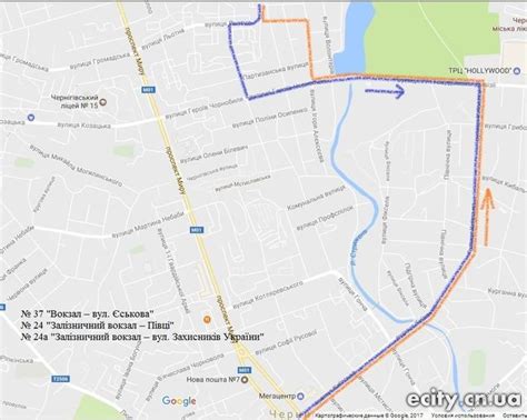 Карта Чернигова Масаны - glostatya