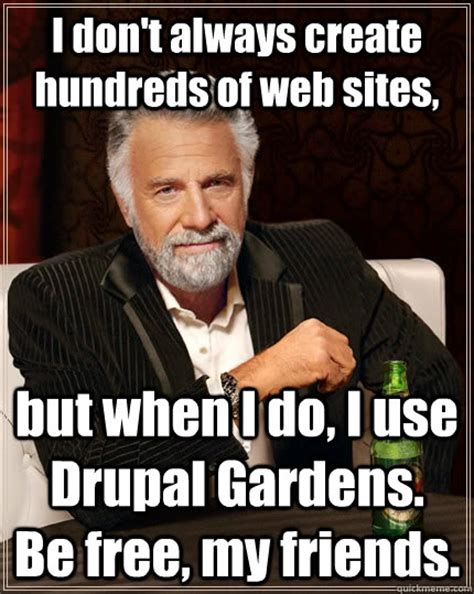 I don't always create hundreds of web sites, but when I do, I use ...