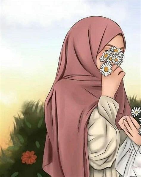 hijab cartoon wallpapers wallpaperscom